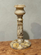 Alabaster candlestick detail