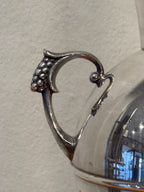 Swedish Grace nickel silver vase detail