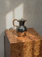 WMF nickel silver pitcher with rattan handle