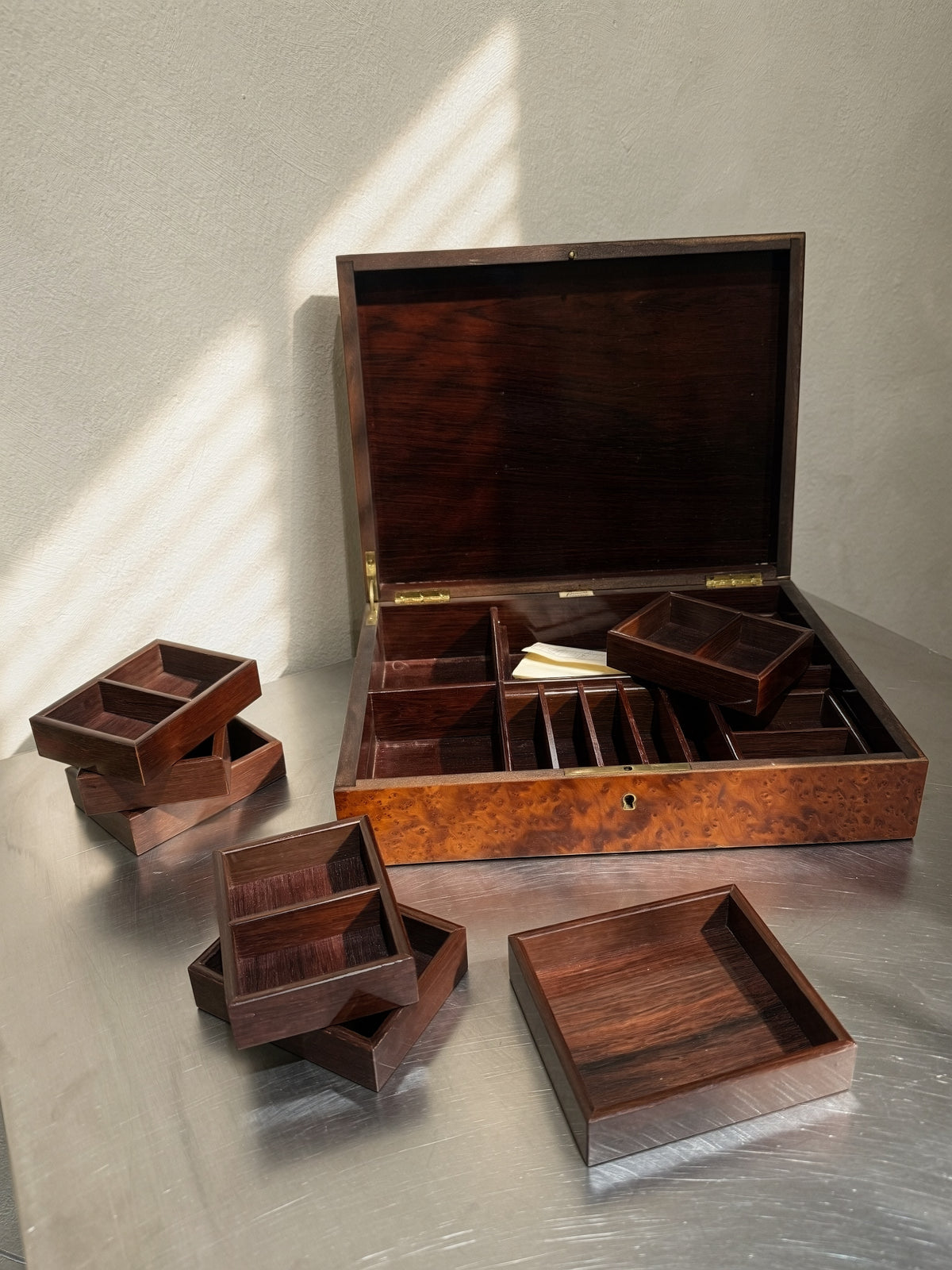 Alder burl game casket