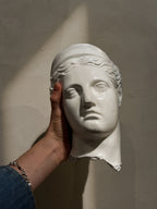 Painted plaster head of Diana or Artemis