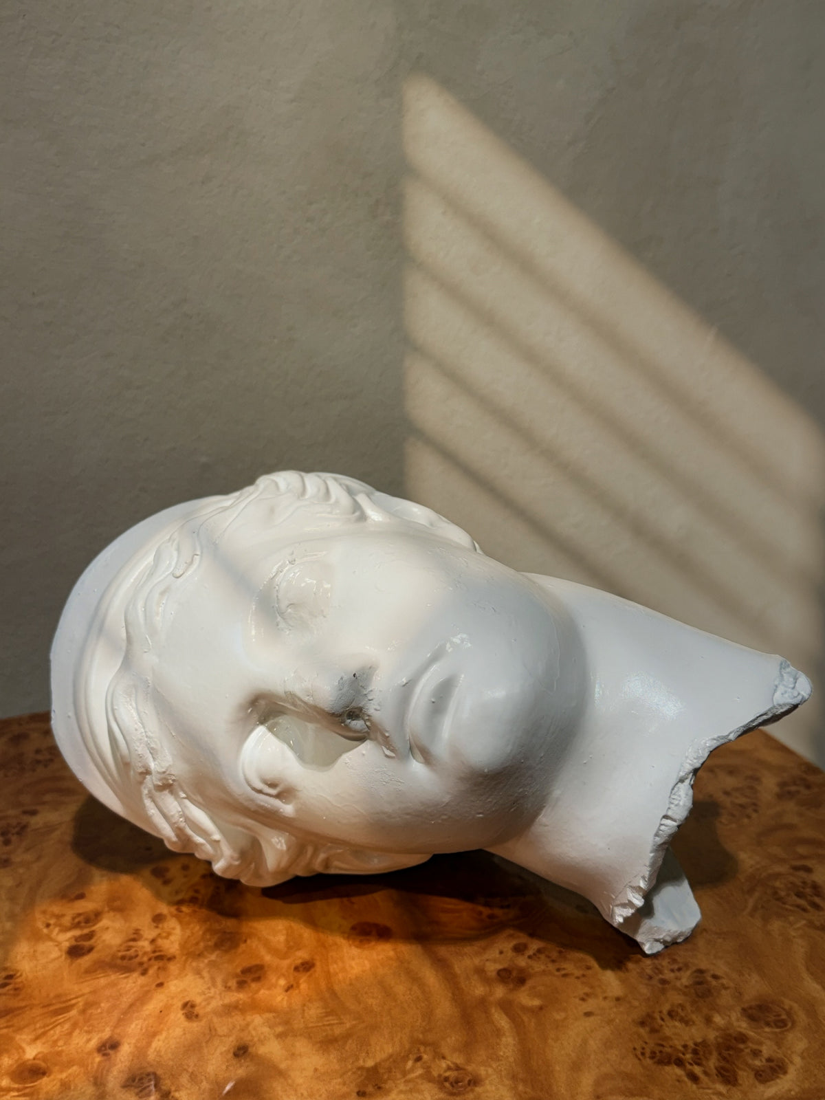 Painted plaster head of Diana or Artemis