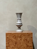 Gray marble vase