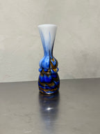 Italian marbled glass vase