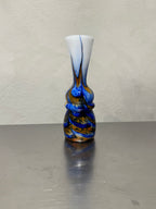 Italian marbled glass vase